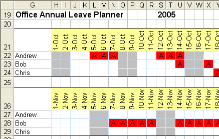 Annual Leave Staff Template Record - Download Annual Leave Record Form
