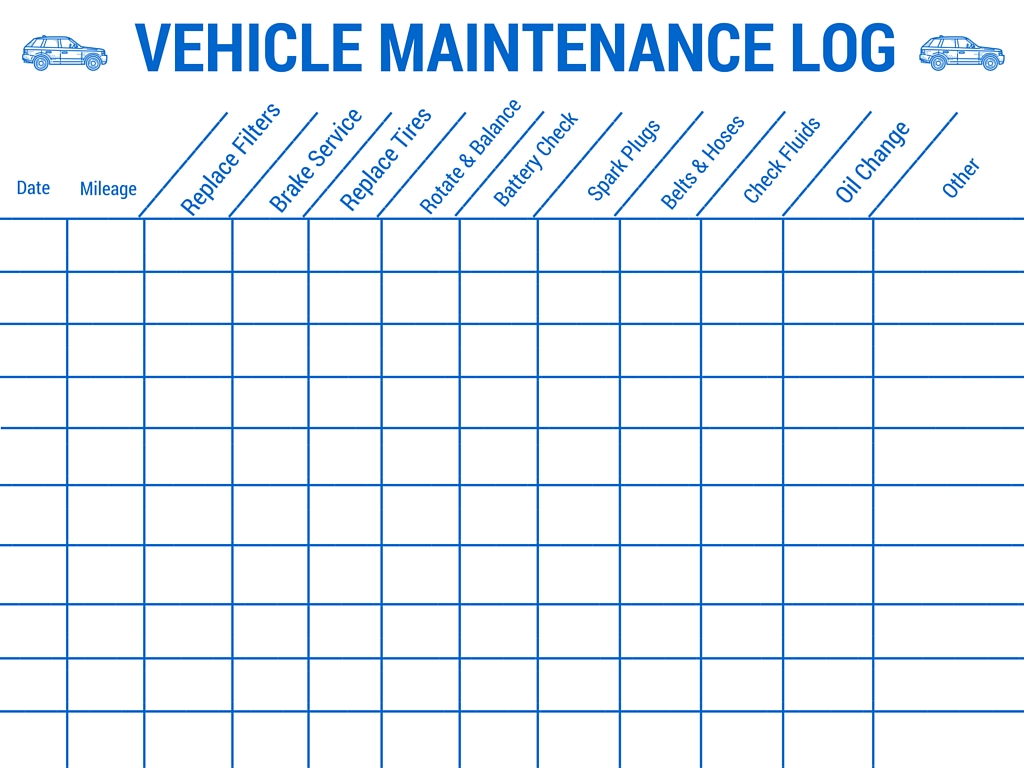 Vehicle Preventive Maintenance Schedule Template | printable schedule
