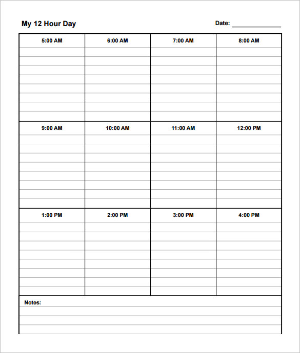 Free Rotation Schedule Template