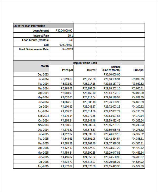 microsoft excel amortization schedule template 28 tables to 