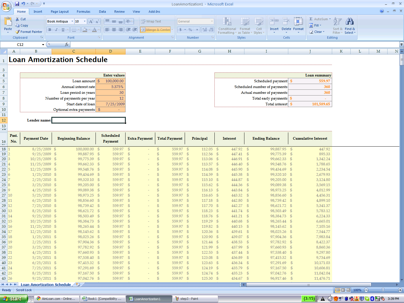 28 Images of Loan Amortization Schedule Template | helmettown.com