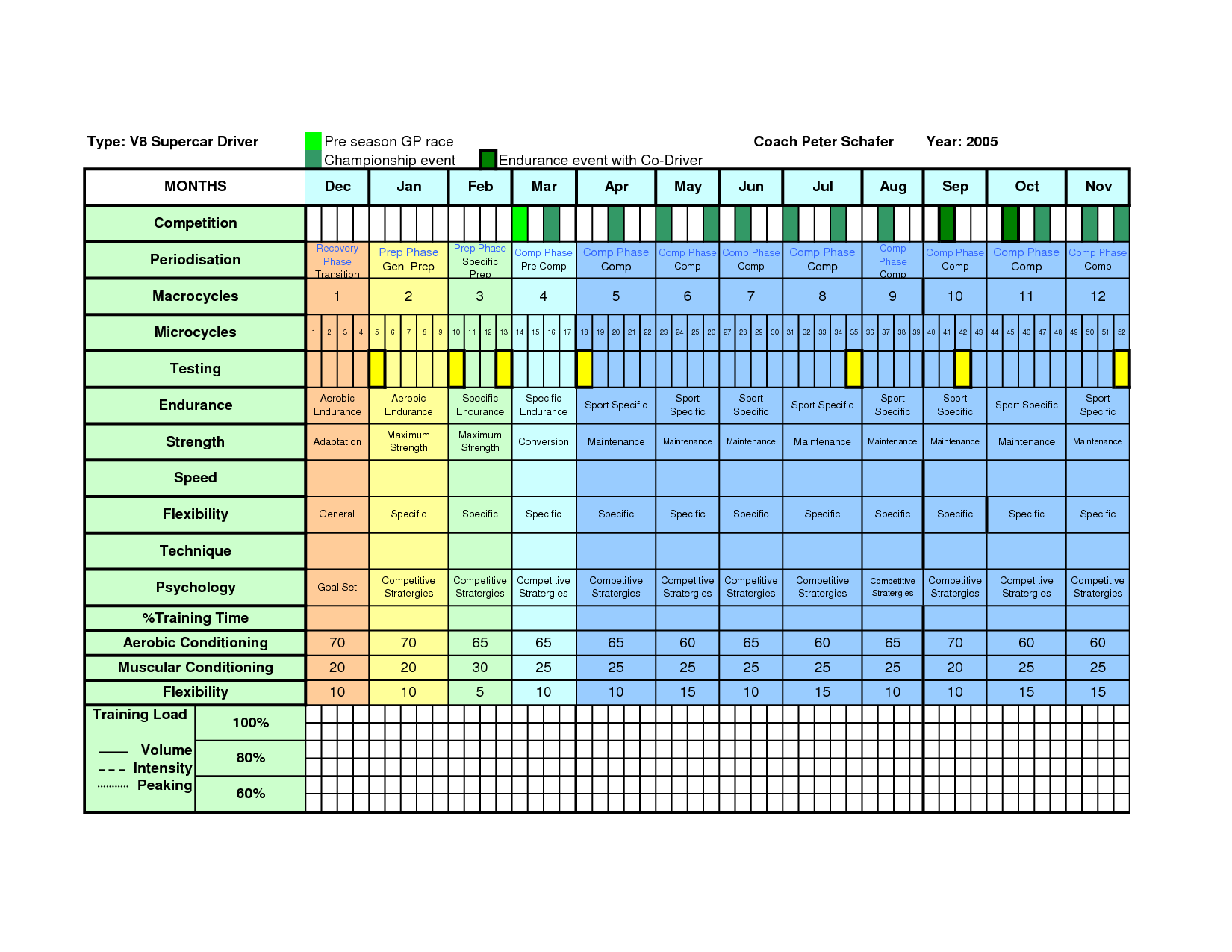 Training Program Template Excel