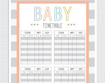 infant schedule template Londa.britishcollege.co
