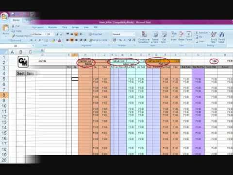 Using Excel for Bill of Quantities 0001 YouTube