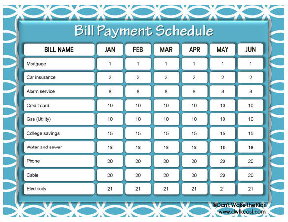 Payment Schedule Template – 10+ Free Sample, Example Format 