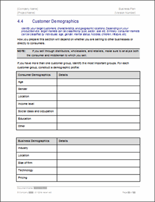 Business Plan Templates For Word | Business form templates