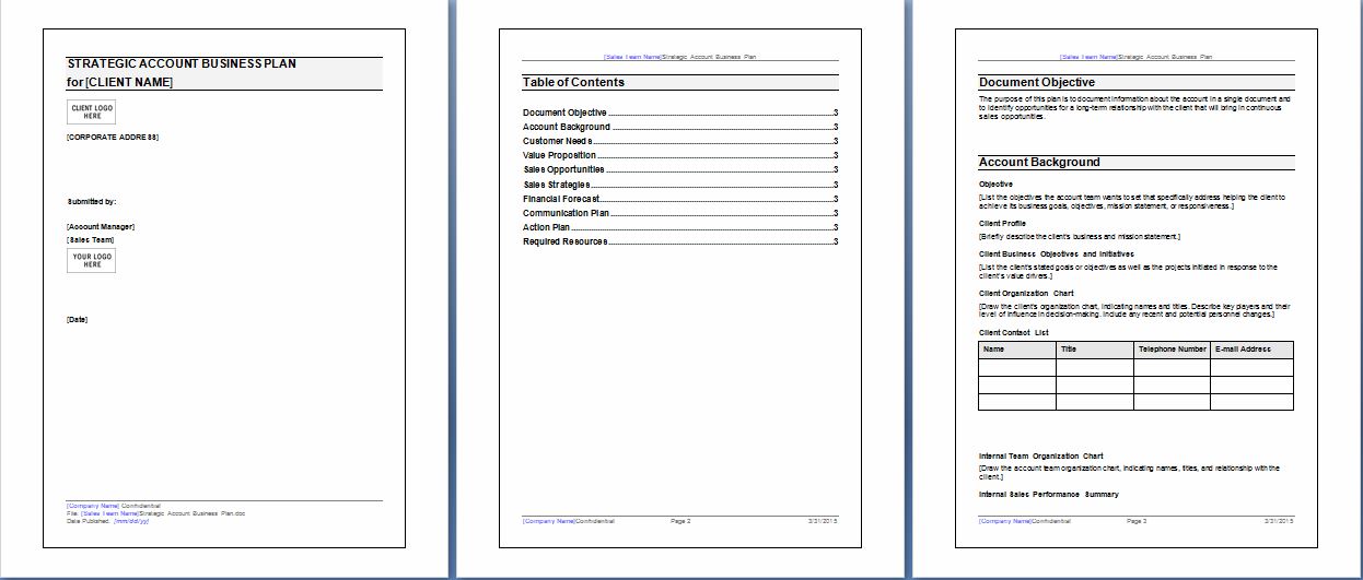 Microsoft Word and Excel 10 Business Plan Templates | Formal Word 