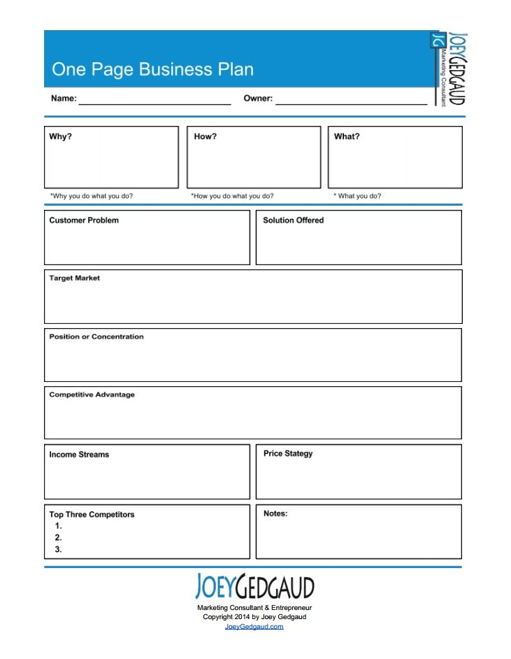 new business plan template pdf