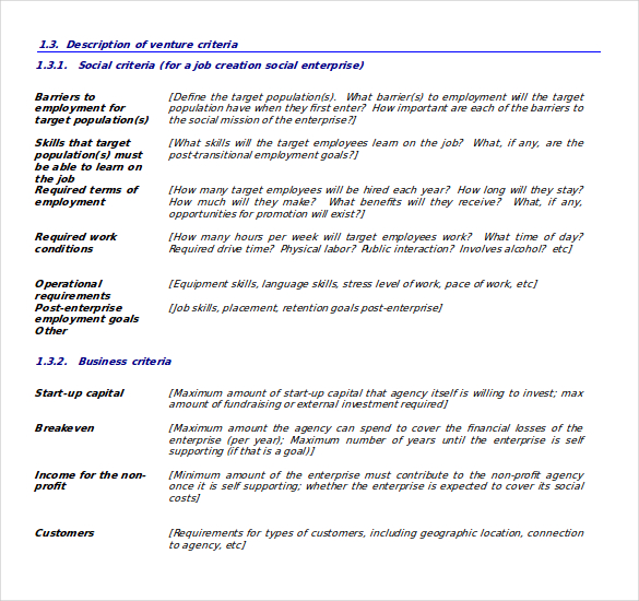 New Business Plan Templates