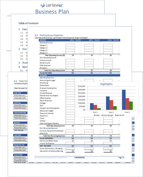Free Business Plan Template for Word and Excel