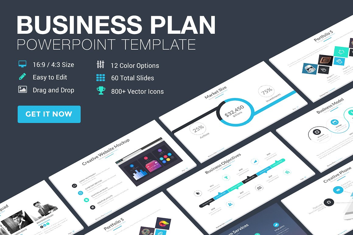 Business Plan Powerpoint Template ~ Presentation Templates 