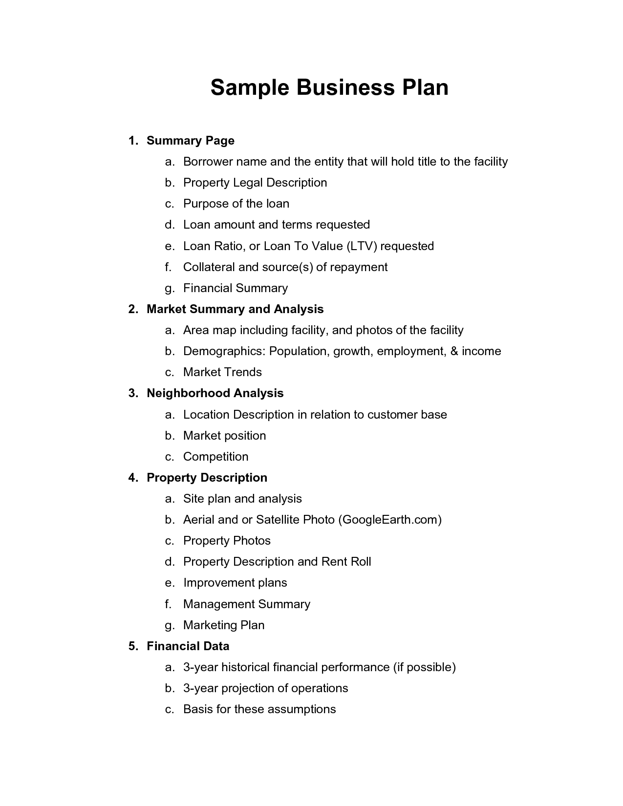 Business Plan Template Pdf | Free Business Template