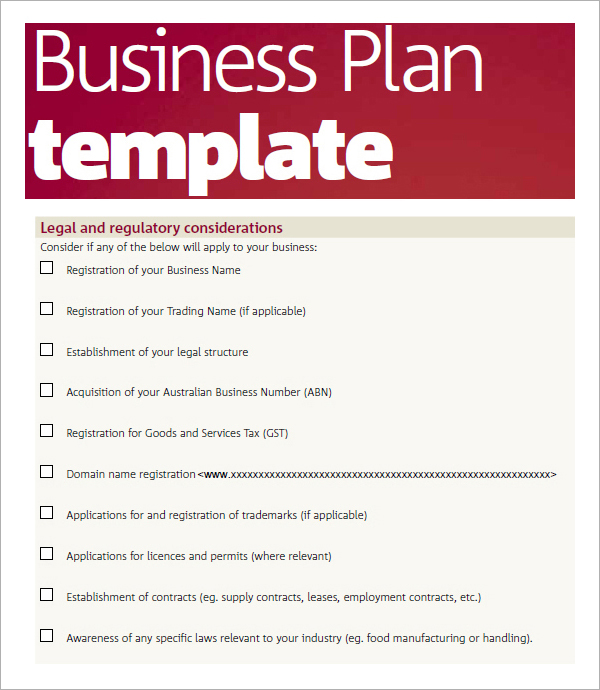 Business Plan Template Pdf | Free Business Template