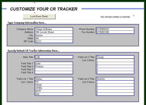 Change Request Tracker Customization: Analytical Excel Spreadsheets