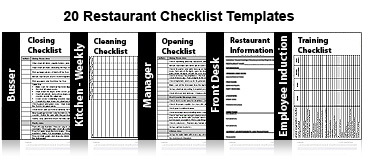 restaurant schedule cleaning template checklists procedure operating management standard templates excel training word checklist kitchen staff employee check operations plan