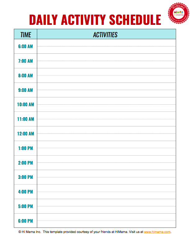 6+ Printable Day Planner Templates – Free Word, Excel, PDF 
