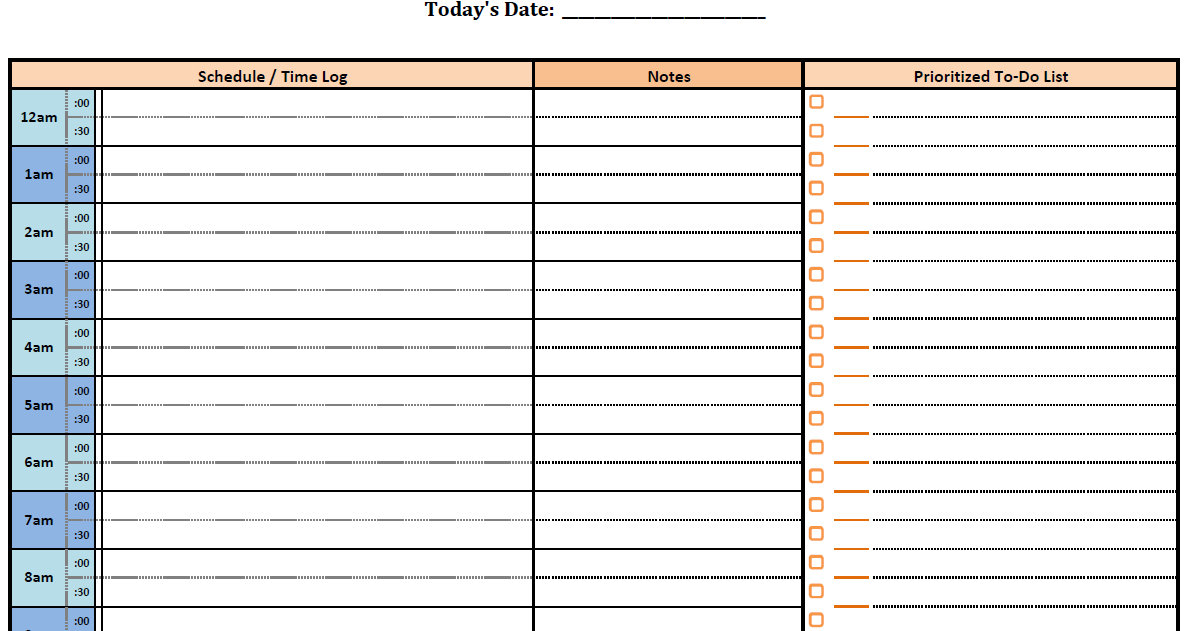 Daily Project Organizer Templates Free | your daily 