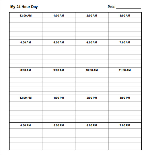 Daily Schedule Template 34+ Free Word, Excel, PDF Documents 