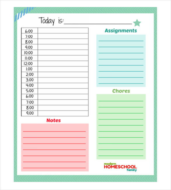 Daily Planner Template 28+ Free Word, Excel, PDF Document | Free 