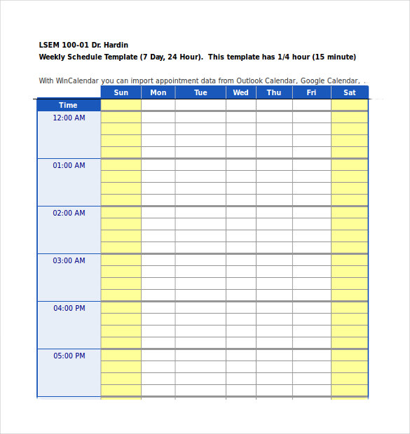 Daily Planner Template DC Design