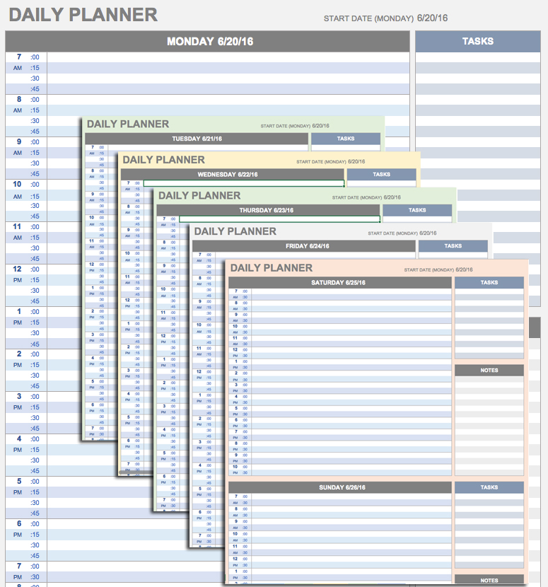 daily work planner excel Londa.britishcollege.co