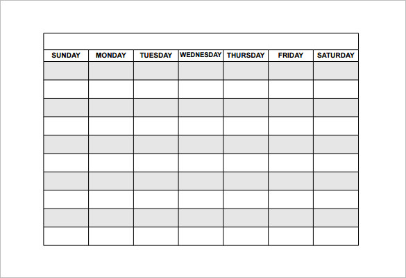 15 Free Employee Work Schedule Templates Schedule Templates