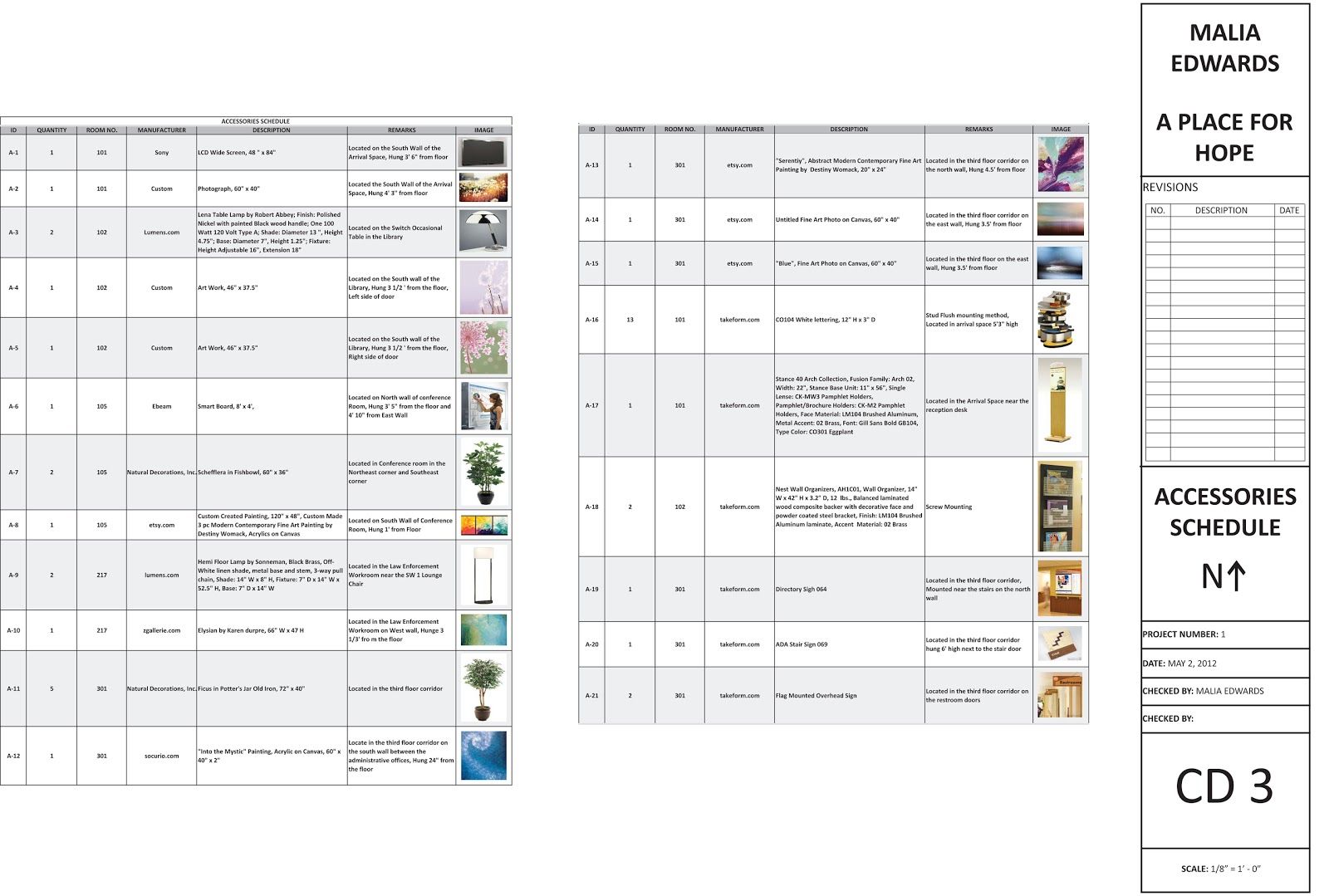 Interior Finish Schedule Template