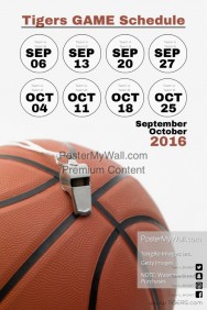 Customizable Design Templates for Sports Team Schedule | PosterMyWall