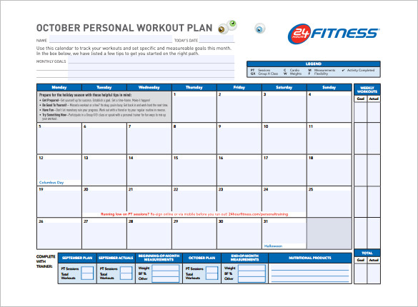 Workout Schedule Template 17+ Free Word, Excel, PDF Format 