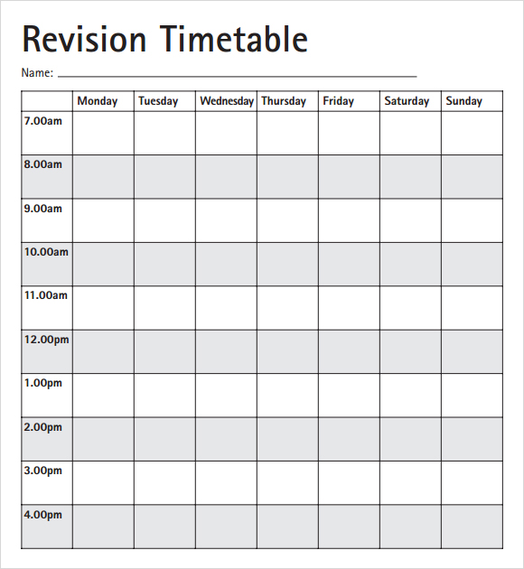 show my homework timetable