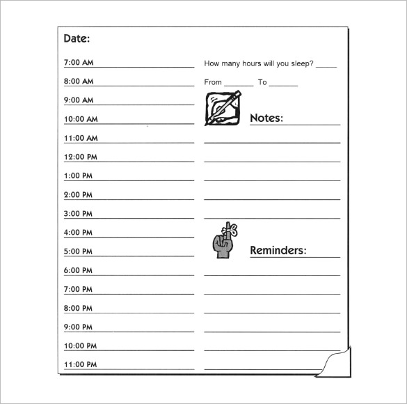 Hourly Schedule Template 32+ Free Word, Excel, PDF Format | Free 