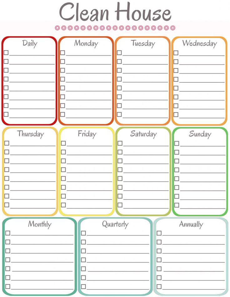 House Cleaning Schedule 16+ Free Word, PDF, PSD Documents 