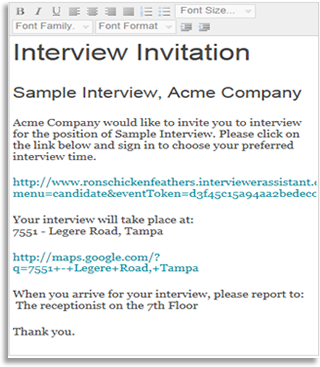 Interview Invitation for the 21st Century Interviewer Assistant