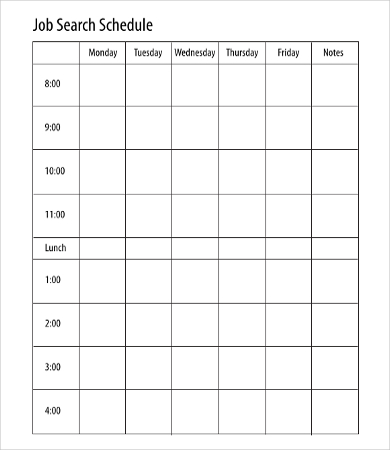 Free Work Schedule Templates for Word and Excel