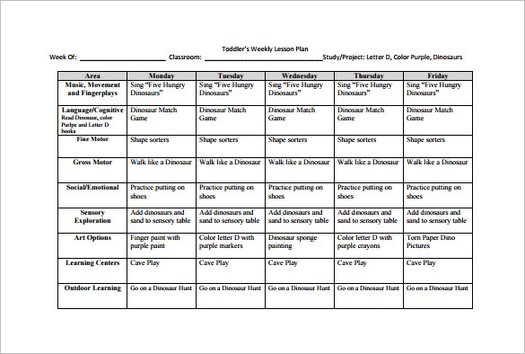 Weekly Lesson Plan Template – 8+ Free Word, Excel, PDF Format 