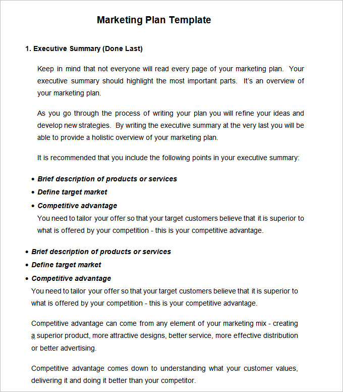 Strategic Marketing Plan Template 10+ Free Word, PDF Documents 