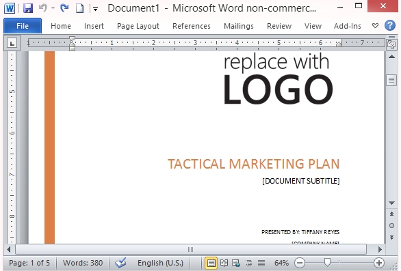 free marketing templates for word free marketing templates 
