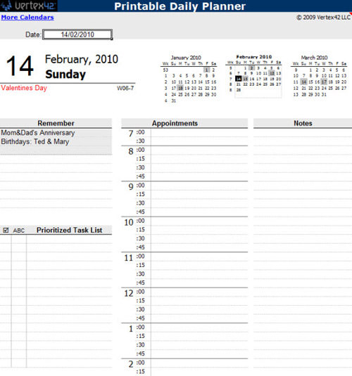 Personal Planner Template for Excel