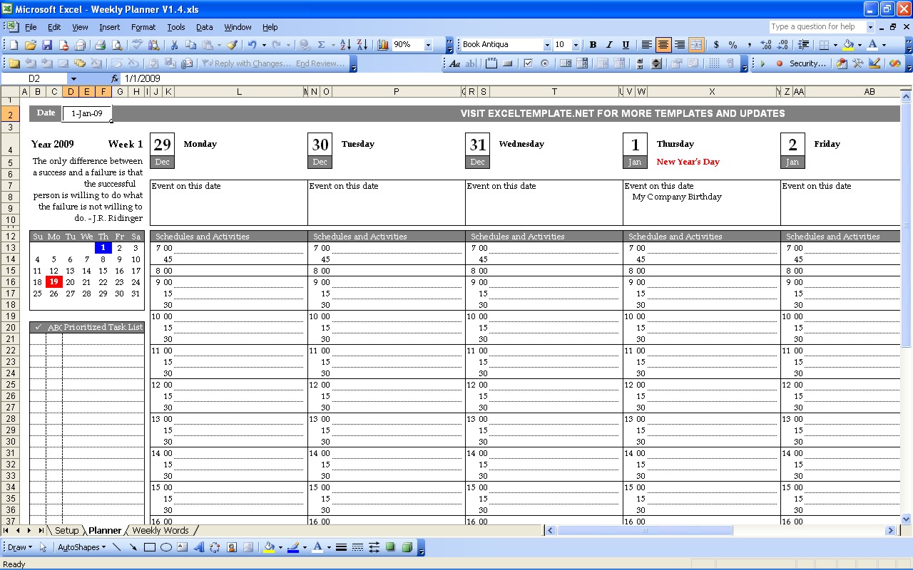 planner template excel Londa.britishcollege.co