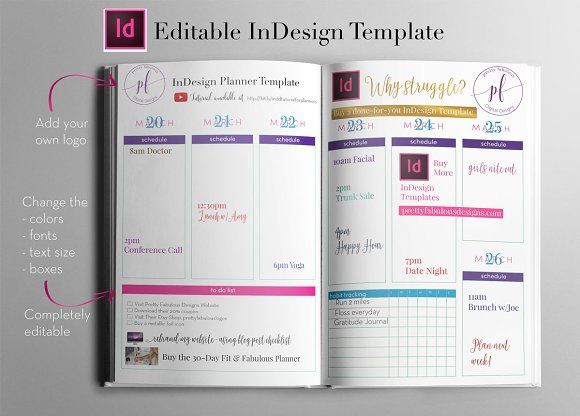 InDesign Planner Templates | Student centered resources, Planners 