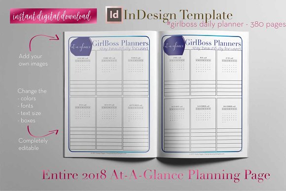 Daily Planner | InDesign Template ~ Stationery Templates 