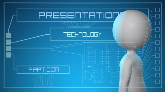 Animated Futuristic PowerPoint Template
