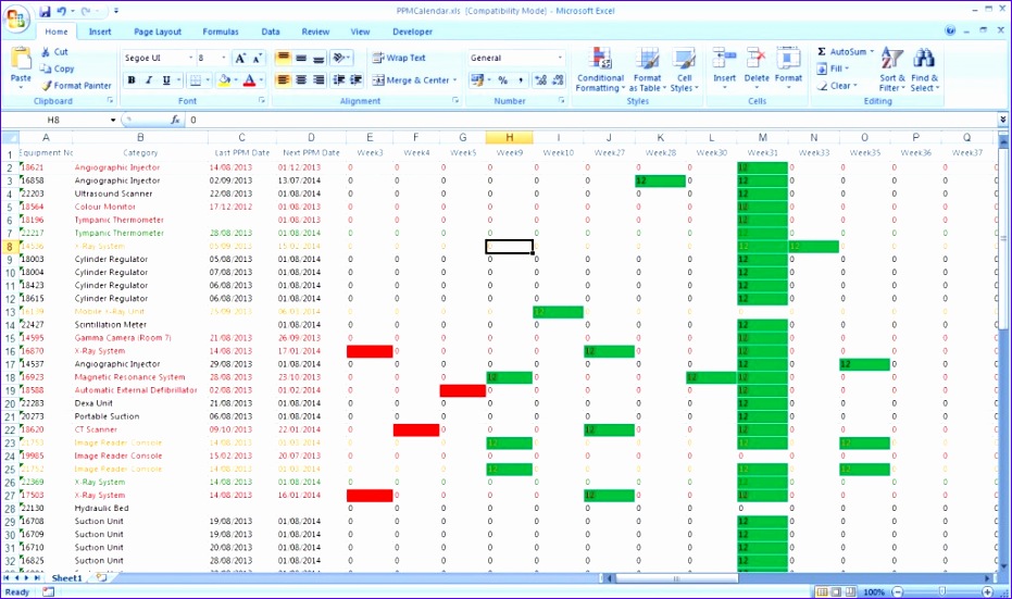 6 Preventive Maintenance Template Excel ExcelTemplates 