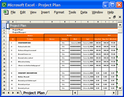 Best Photos of Excel Project Plan Template Free Excel Project 