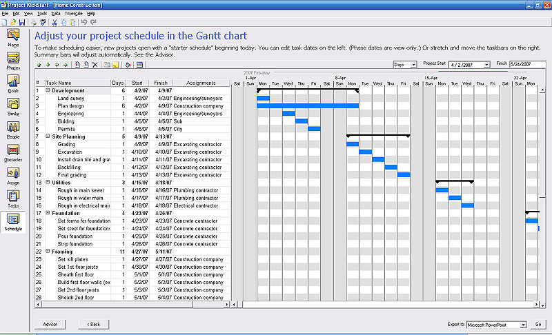 Simple And Simple Project Schedule Planner Basic Excel Template 
