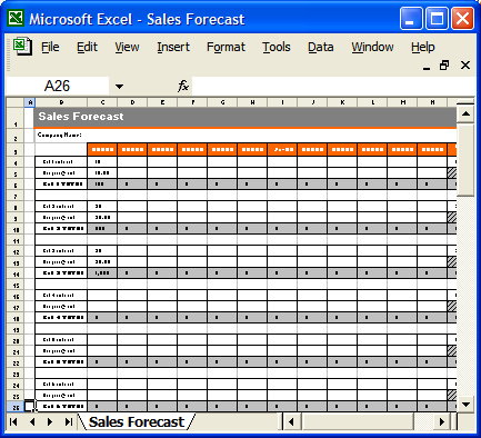 Sales Plan Template Excel Free Download – printable schedule template