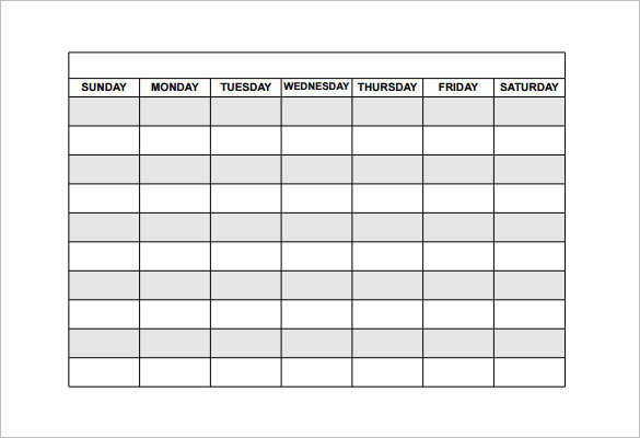 28 Images of Weekly Schedule Template Availability | geldfritz.net