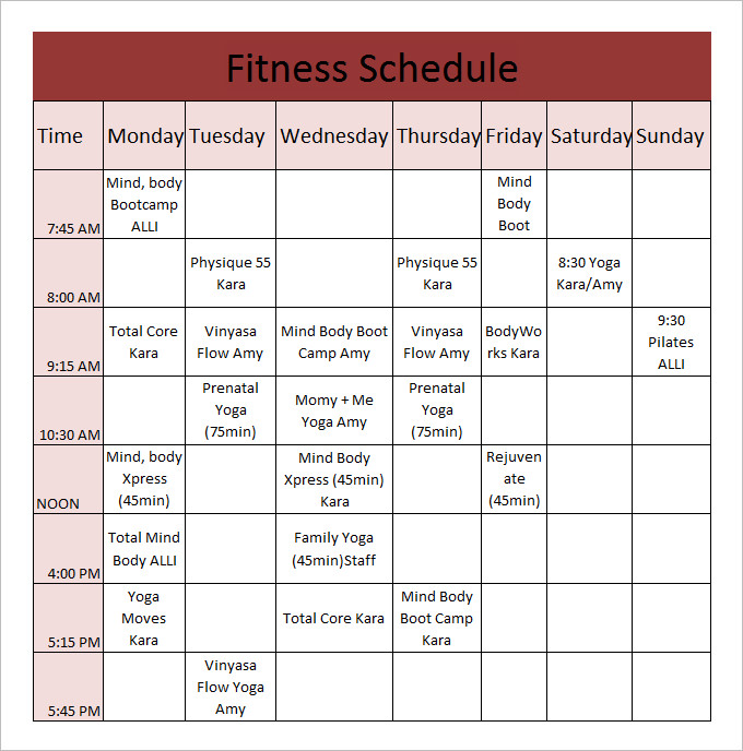 schedule chart template Londa.britishcollege.co