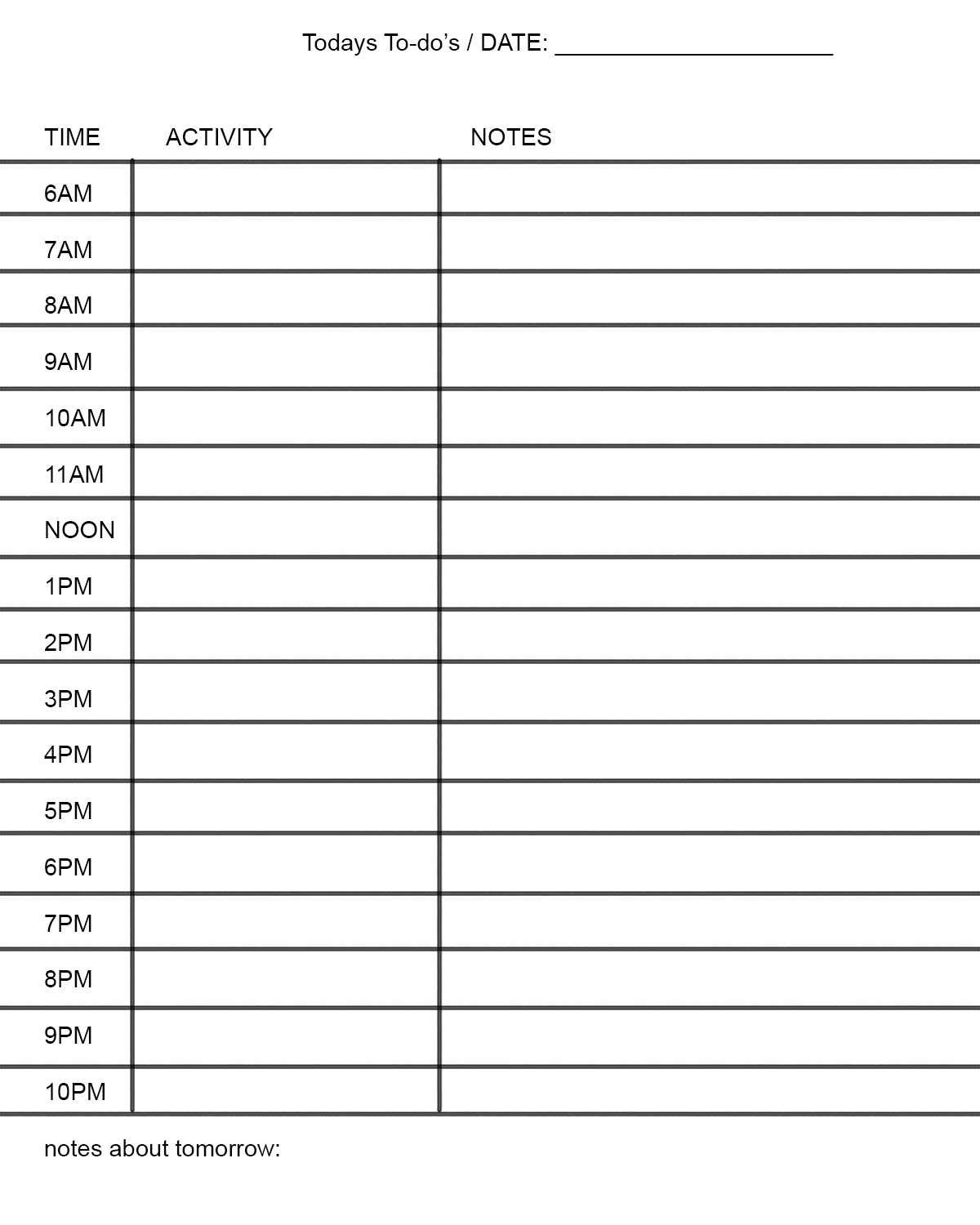 Production Scheduling Template