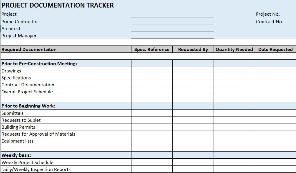 Residential construction schedule template excel documentation 
